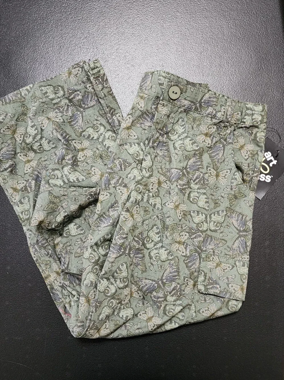 Cottagecore Butterfly Set | Ribbed Tee & Cargo Pants | Art Class |‎ Girls S 6/7